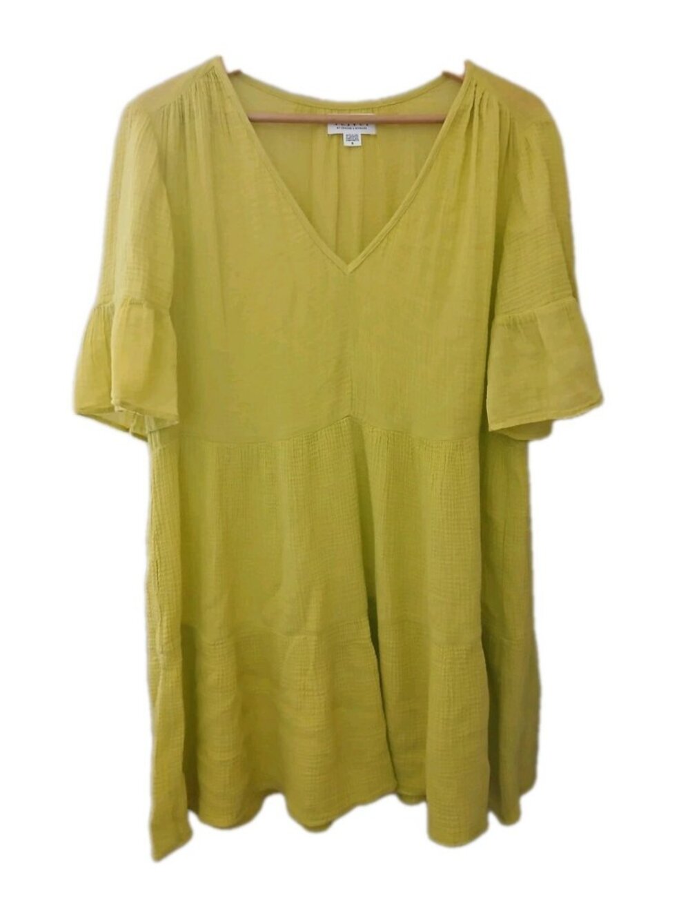 Velvet Graham & Spencer Brianne Cotton Slub Gauze Mini Dress
